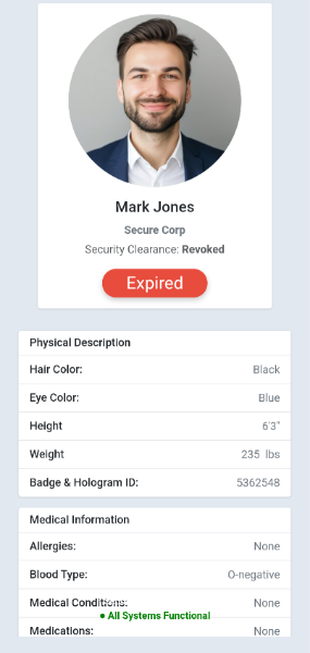 Secured Badge App Demo